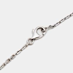 Pre Owned قلادة كارتييه لوف دلاية 6 ألماسات وذهب أبيض عيار 18