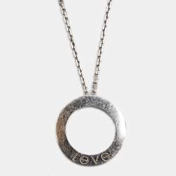 Pre Owned قلادة كارتييه لوف دلاية 6 ألماسات وذهب أبيض عيار 18