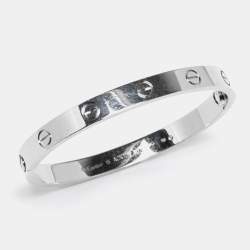 Pre Owned Cartier Love 18K White Gold Bracelet 16