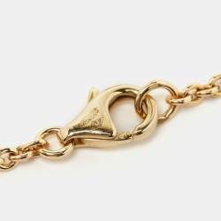 Pre Owned Cartier Love Interlocking Loops 18k Yellow Gold Link Bracelet