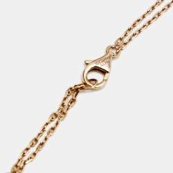 Pre Owned Cartier Love Diamonds 18k Rose Gold Necklace