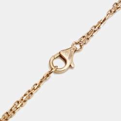 Pre Owned Cartier Love Diamonds 18k Rose Gold Necklace