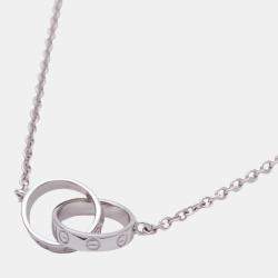 Pre Owned Cartier Love 18K White Gold Necklace 