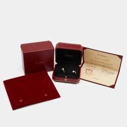 Pre Owned Cartier Juste Un Clou 18k Rose Gold Earrings