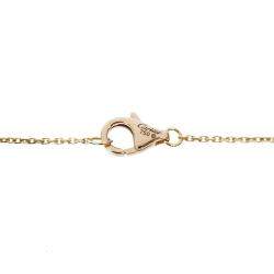 مملوكة مسبقًا Cartier 18K Rose Gold 0.0054 ctw per piece Diamond and Sapphire Caresse d'Orchidées Par Necklace