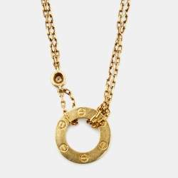 مملوكة مسبقً ا قلادة كارتييه لوف ألماس وذهب أصفر عيار 18