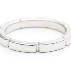 Pre Owned Cartier Maillon Panthere 18K White Gold Ring EU 52