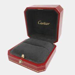 Pre Owned Cartier Maillon Panthere 18K White Gold Ring EU 52