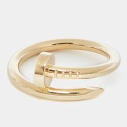 Pre Owned Cartier Juste Un Clou 18K Yellow Gold Ring Size 58