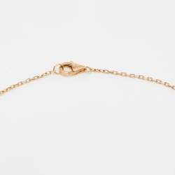 Pre Owned Cartier Trinity Pink Sapphire 18k Three Tone Gold Necklace