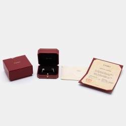 Pre Owned Cartier Juste Un Clou 18K Yellow Gold Hoop Earrings