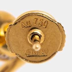 Pre Owned Cartier Juste Un Clou 18K Yellow Gold Hoop Earrings