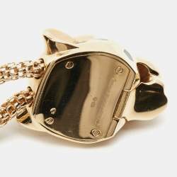 مملوكة مسبقًا Cartier Panthere de Cartier Lacquer Tsavorite Garnet Onyx Diamonds 18k Yellow Gold Necklace