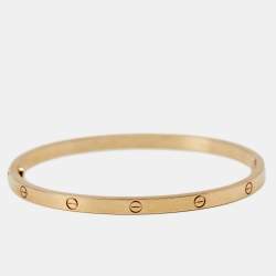 Pre Owned سوار كارتييه لوف ذهب وردي عيار 18 موديل صغير مقاس 17