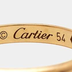 Pre Owned خاتم زفاف كارتييه 1895 ألماس ذهب أصفر عيار 18 مقاس 54