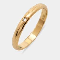 Pre Owned خاتم زفاف كارتييه 1895 ألماس ذهب أصفر عيار 18 مقاس 54