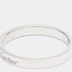 مملوكة مسبقًا Cartier C De Cartier Platinum Diamond Ring EU 58