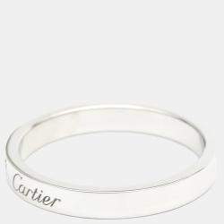 مملوكة مسبقًا Cartier C De Cartier Platinum Diamond Ring EU 58