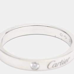 مملوكة مسبقًا Cartier C De Cartier Platinum Diamond Ring EU 58