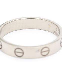 Pre Owned Cartier Love 18K White Gold Ring EU 54