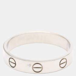 Pre Owned Cartier Love 18K White Gold Ring EU 54