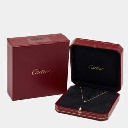 مملوكة مسبقًا قلادة كارتييه دامور ألماس ذهب أصفر عيار 18 موديل صغير