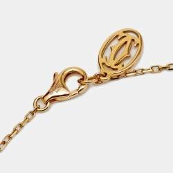 مملوكة مسبقًا قلادة كارتييه دامور ألماس ذهب أصفر عيار 18 موديل صغير