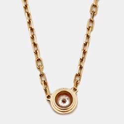 مملوكة مسبقًا قلادة كارتييه دامور ألماس ذهب أصفر عيار 18 موديل صغير