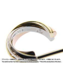 Pre Owned Cartier Trinity 18K Yellow Rose and White Gold Earrings