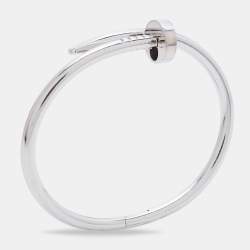 مملوكة مسبقًا Cartier Juste Un Clou 18k White Gold Bracelet 16