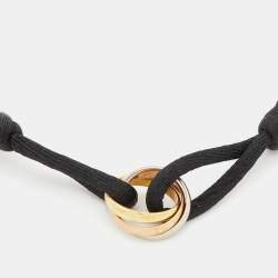 Cartier Trinity Three Tone Gold Pink Adjustable Cord Bracelet Cartier | The  Luxury Closet