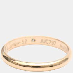 مملوكة مسبقًا Cartier 1895 Wedding Band Rose Gold Diamond Ring EU 52