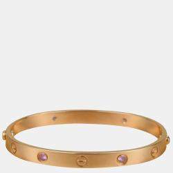 Cartier pink sapphire deals love bracelet