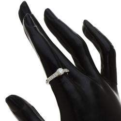 Pre Owned Cartier 1895 Soiltare Wedding Band Platinum Diamond Ring EU 49