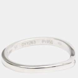 Pre Owned Cartier Ballerine Platinum Diamond Ring EU 51