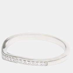 Pre Owned Cartier Ballerine Platinum Diamond Ring EU 51