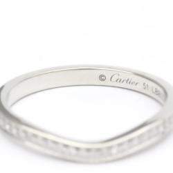 Pre Owned Cartier Ballerine Platinum Diamond Ring EU 51