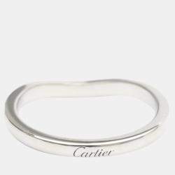 Pre Owned Cartier Ballerine Platinum Diamond Ring EU 51