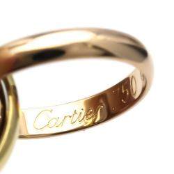Pre Owned Cartier Trinity 18K Yellow Rose and White Gold Necklace