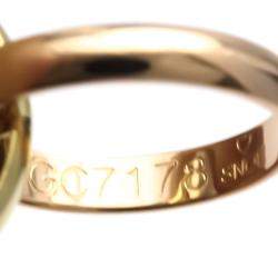 Pre Owned Cartier Trinity 18K Yellow Rose and White Gold Necklace