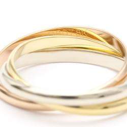 Pre Owned Cartier Les Muste De Cartier 18K Trinity Yellow Rose and White Gold Ring EU 51