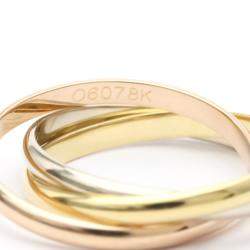 Pre Owned Cartier Les Muste De Cartier 18K Trinity Yellow Rose and White Gold Ring EU 51