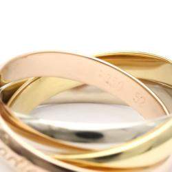 مملوكة مسبقًا Cartier Les Must De Cartier Trinity 18K Yellow Rose and White Gold Ring EU 52