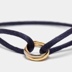 مملوكة مسبقًا Cartier Trinity 18k Three Tone Gold Adjustable Cord Bracelet