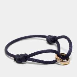 مملوك�ة مسبقًا Cartier Trinity 18k Three Tone Gold Adjustable Cord Bracelet