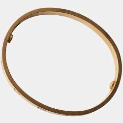 Pre Owned Cartier Love 18k Yellow Gold Bangle Bracelet 17