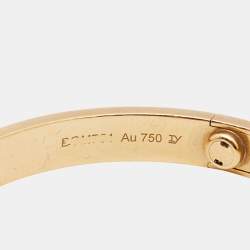 Pre Owned Cartier Love 18k Yellow Gold Bangle Bracelet 17