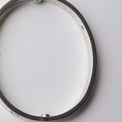 Pre Owned Cartier Love Diamond 18k White Gold Bangle Bracelet 17