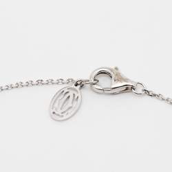 Pre Owned Cartier D'Amour Diamond 18k White Gold XS Model Bracelet