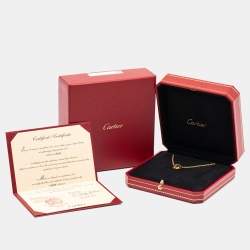 مملوكة مسبقًا Cartier Love Interlocking Loops 18k Yellow Gold Link Necklace